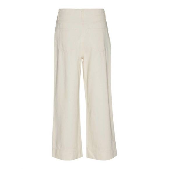 NEW VERO MODA rebecca pants in ecru - Picture 3 of 3